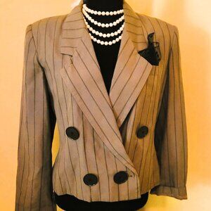 OLEG CASSINI VINTAGE DOUBLE BREAST BLAZER